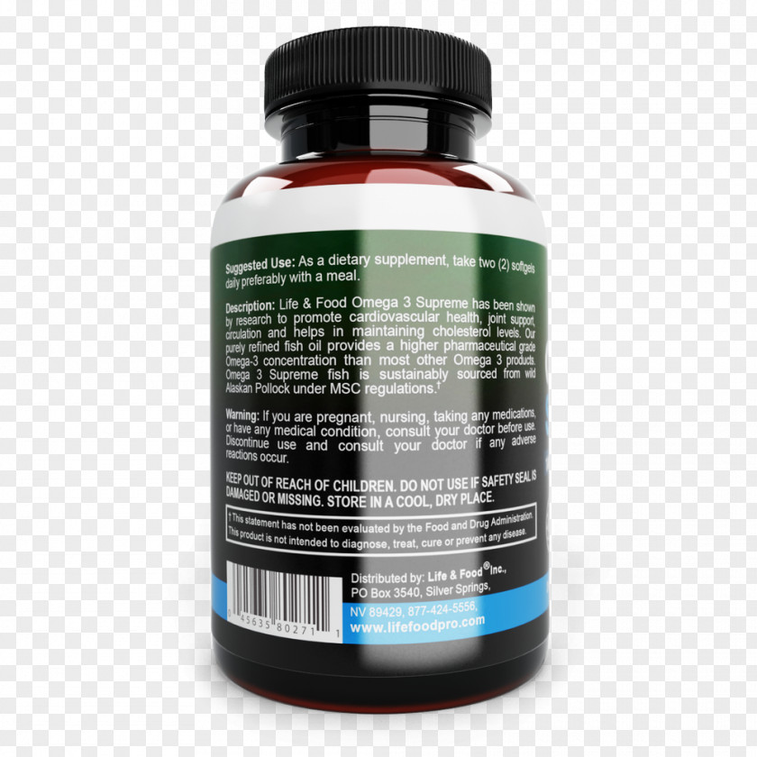 Omega 3 Dietary Supplement PNG