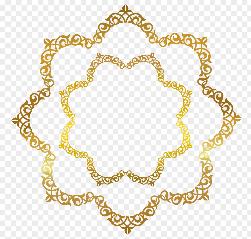 Metal Chain Islamic Geometric Patterns PNG
