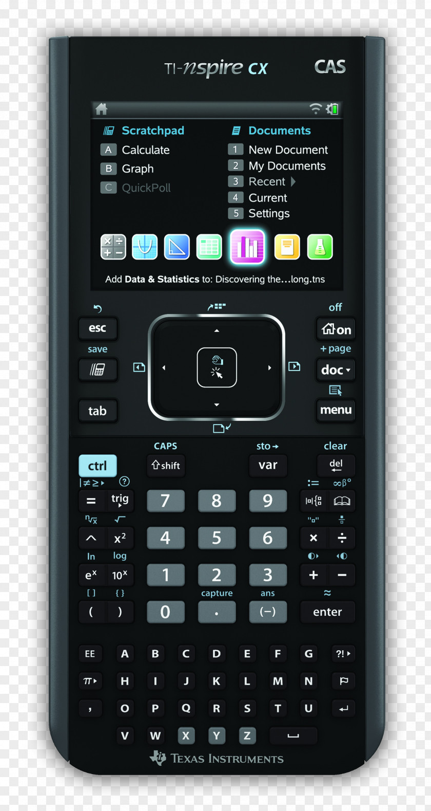 Calculator TI-Nspire Series Graphing Computer Algebra System Texas Instruments CX CAS PNG