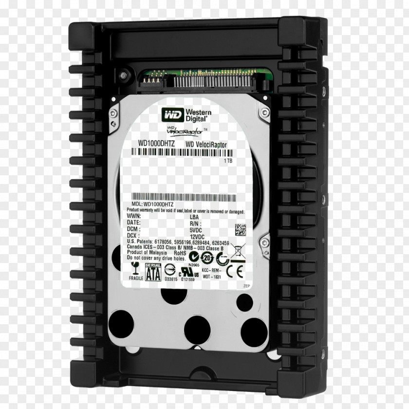 Hard Drive Mount Western Digital Raptor Drives Serial ATA VelociRaptor HDD Terabyte PNG