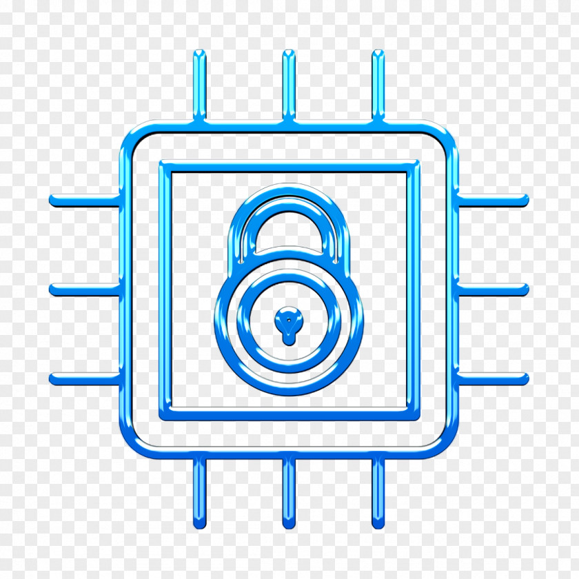 Lock Icon Cyber Encrypt PNG