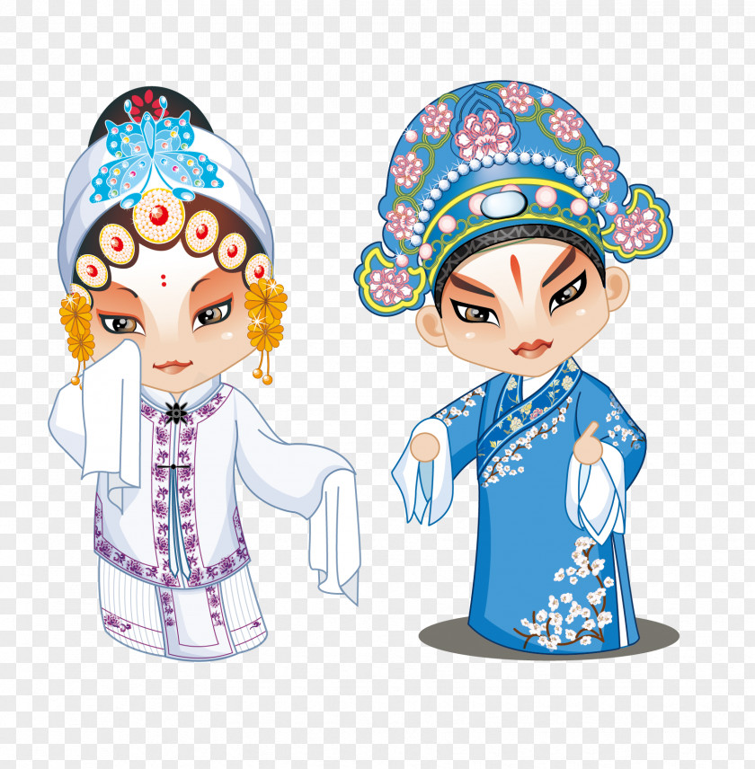 Peking Opera Cartoon Chinese PNG