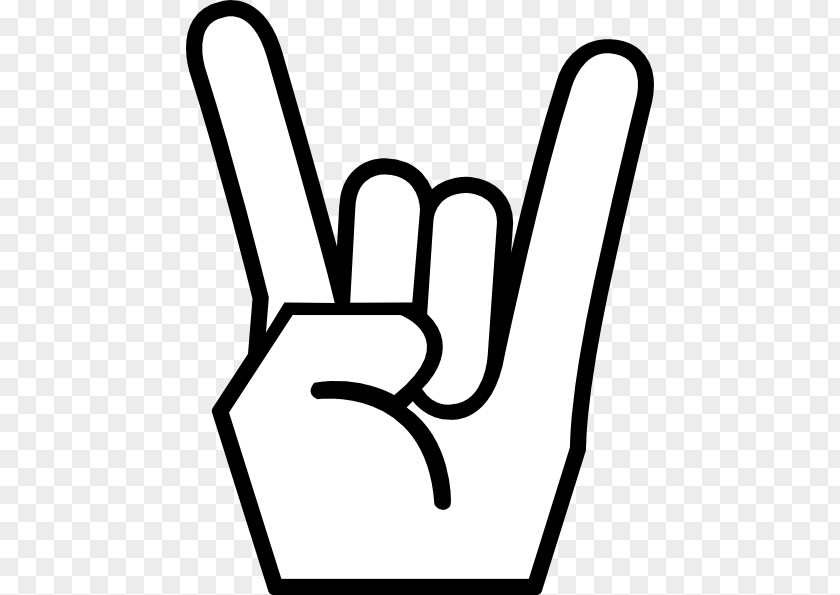 Sign Of The Horns Rock Music And Roll PNG of the horns music and roll , Fingers Crossed clipart PNG