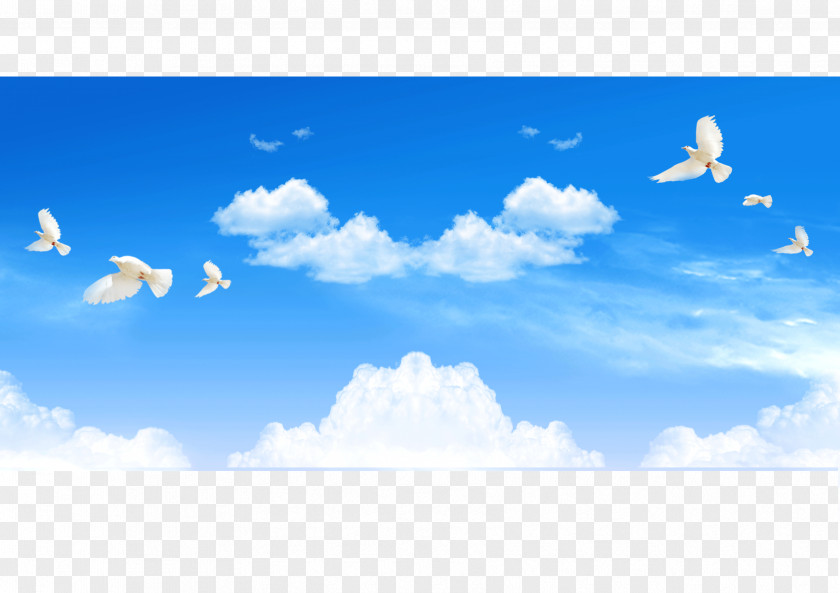 White Clouds PNG clouds, blue sky, scenery clipart PNG