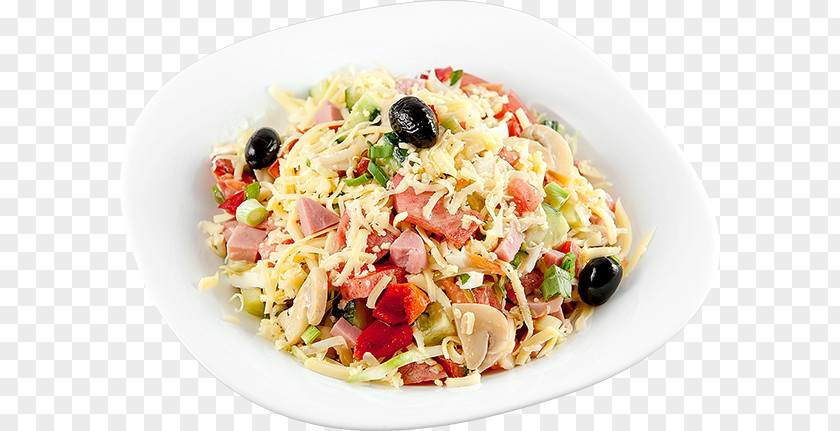 Egg Salad Spaghetti Alla Puttanesca Taglierini Dish Vegetarian Cuisine PNG