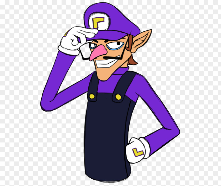 Mario Bros Headgear Costume Character Bros. Waluigi PNG