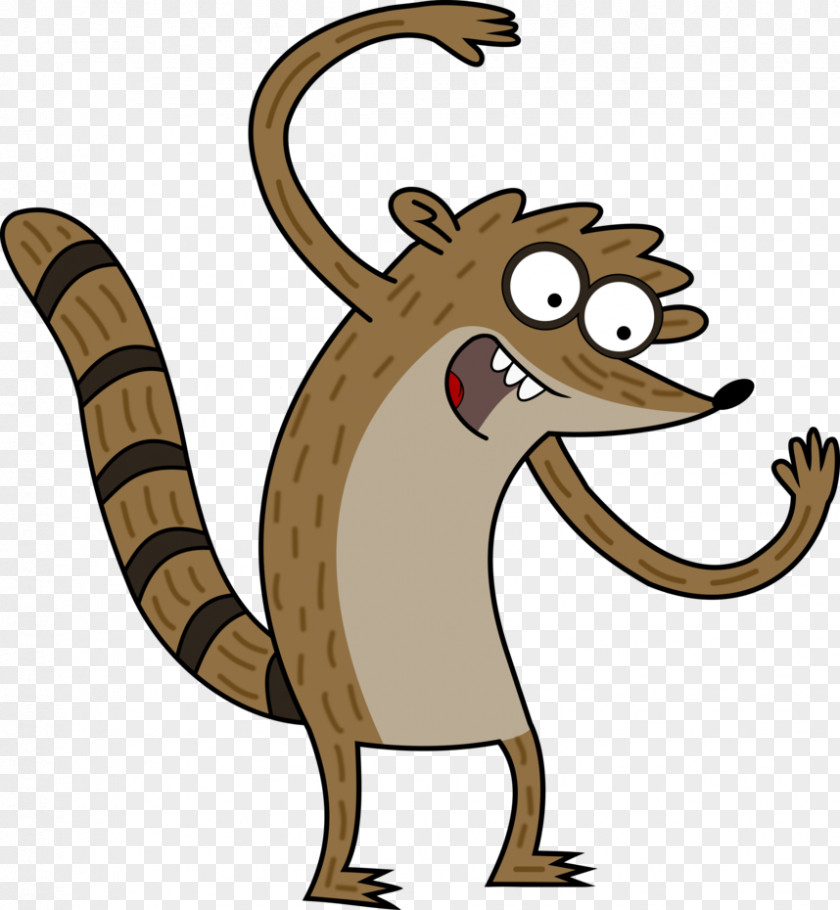Raccoon Vector Rigby's Body Mordecai Character Free Cake PNG