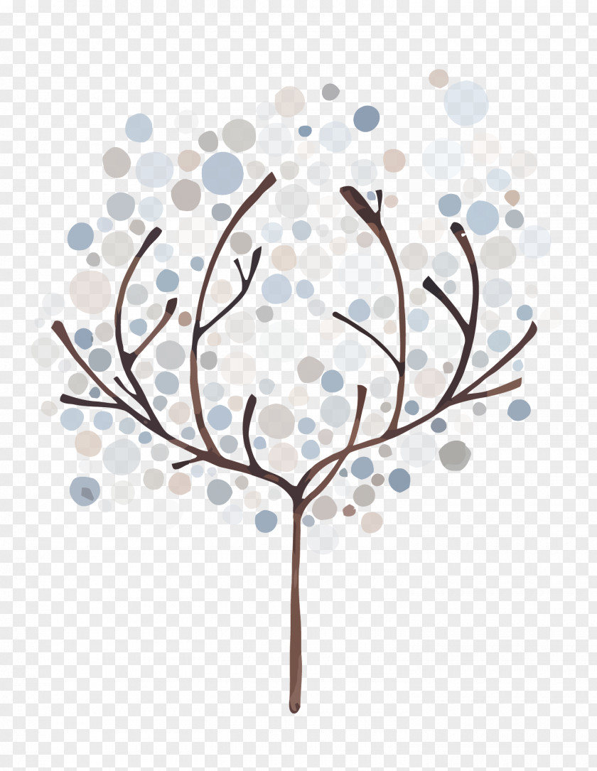 Vector Wave Point Tree Paper Visual Arts Watercolor Painting PNG