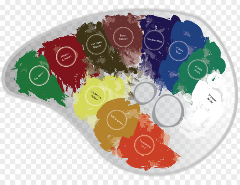 Paint Palette Painter Color Scheme PNG