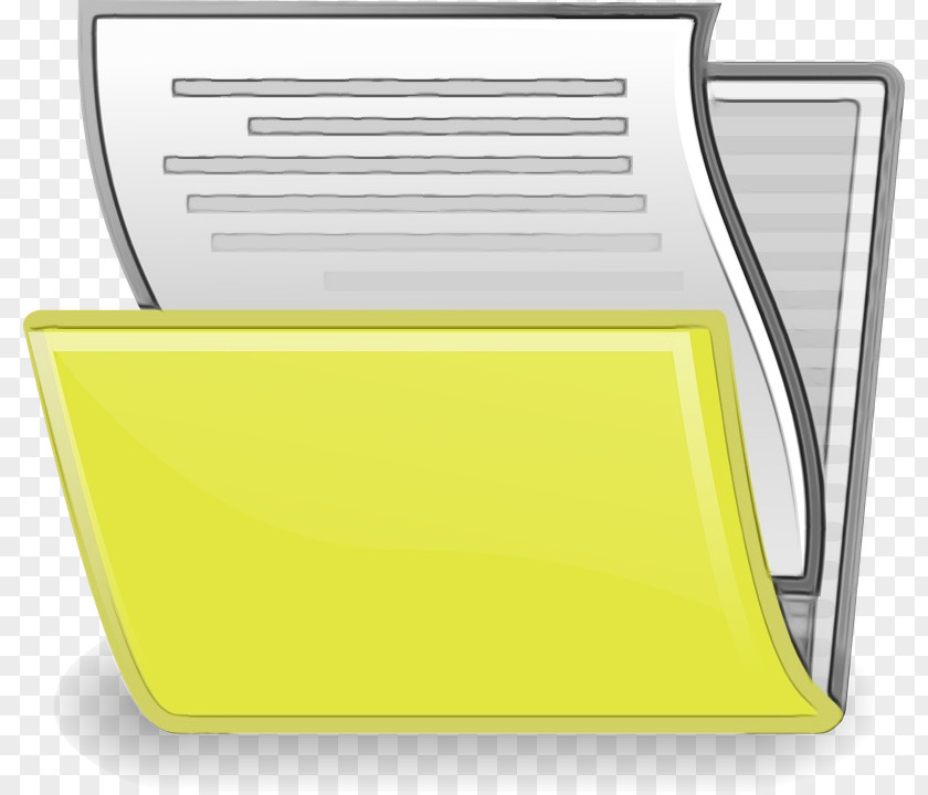 Serving Tray Paper Yellow Product Document PNG