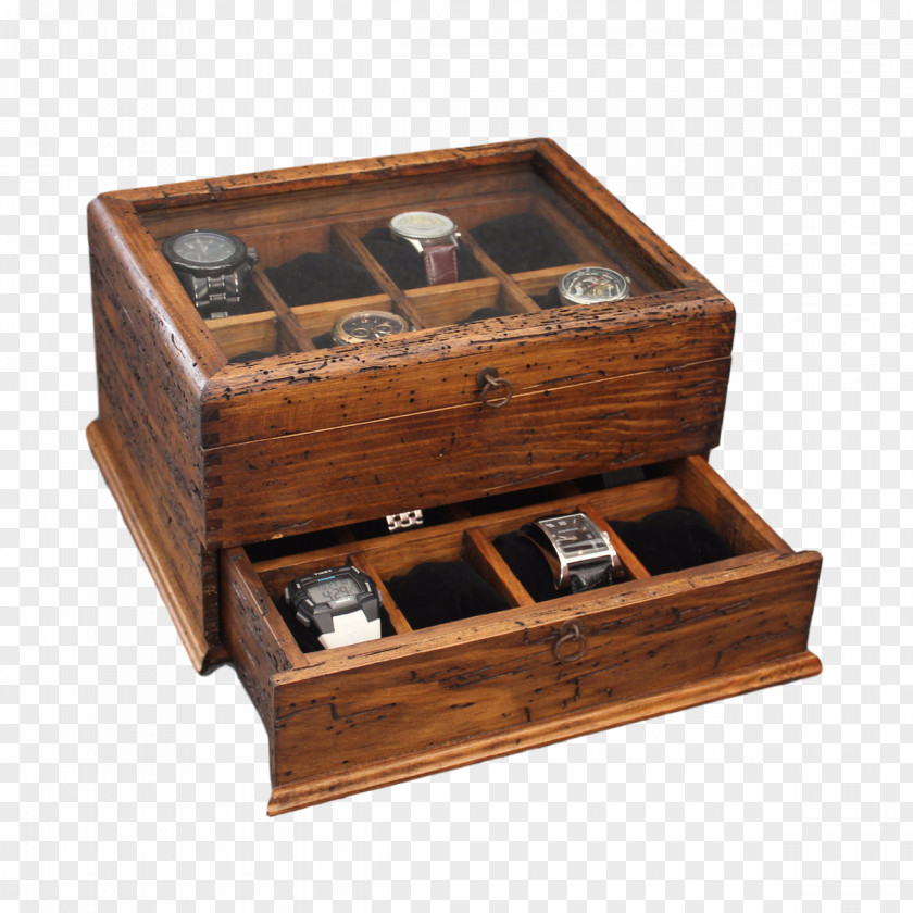 Box Watch Co. Wood Stain Drawer PNG