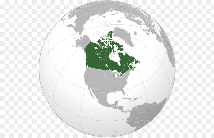 Canada United States Orthographic Projection Earth Globe PNG