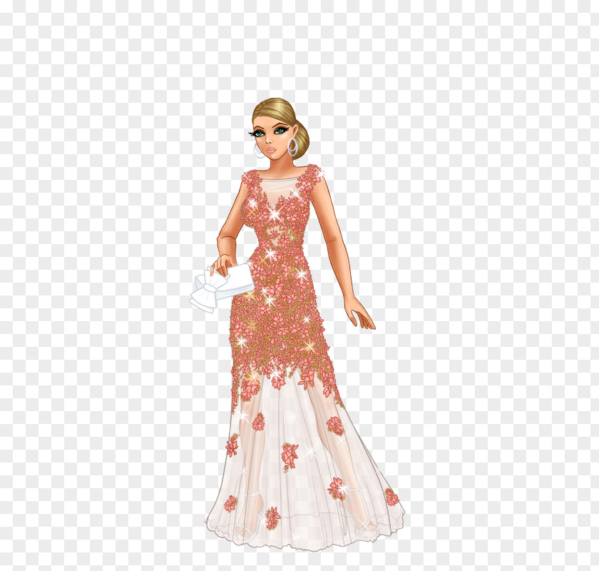 Lady Popular Gown Cocktail Dress Shoulder PNG