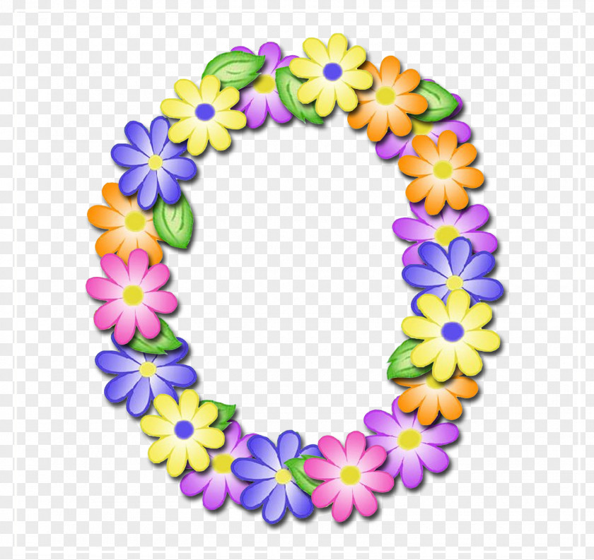 Pastel Flowers Letter Alphabet Photography Clip Art PNG