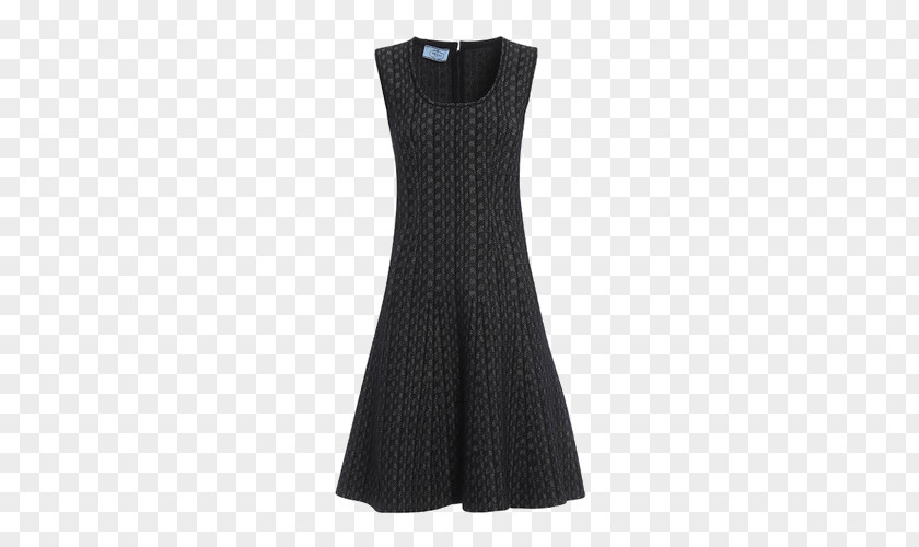 Women Printed Dress Little Black Polka Dot Sleeve PNG