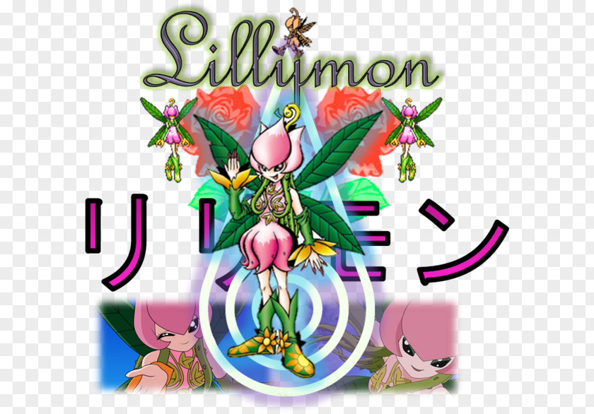 Lillymon Palmon Art Rosemon Character Digimon PNG