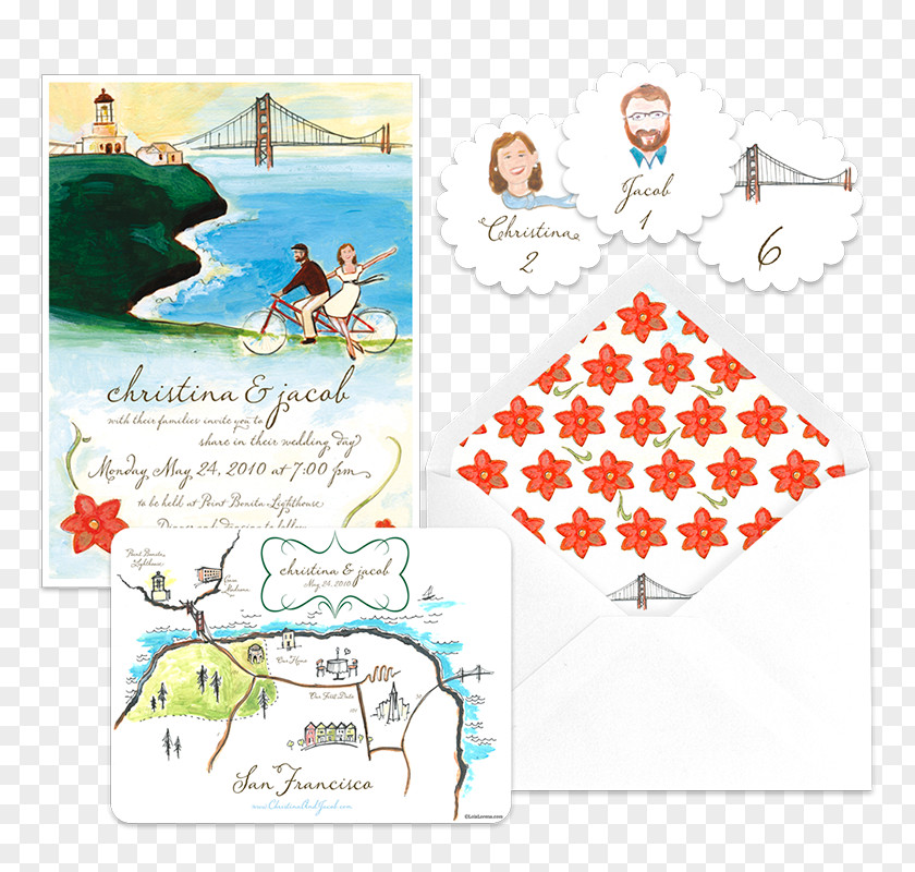 Point Out Bonita Lighthouse Wedding Invitation PNG