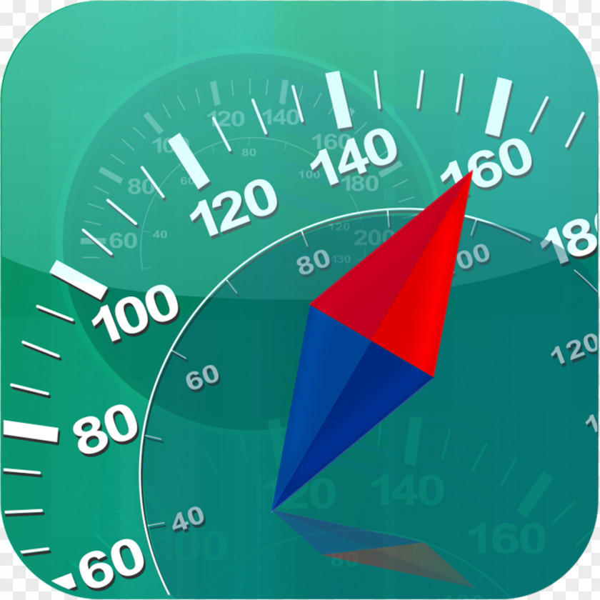 Speedometer Green Teal Turquoise Circle PNG