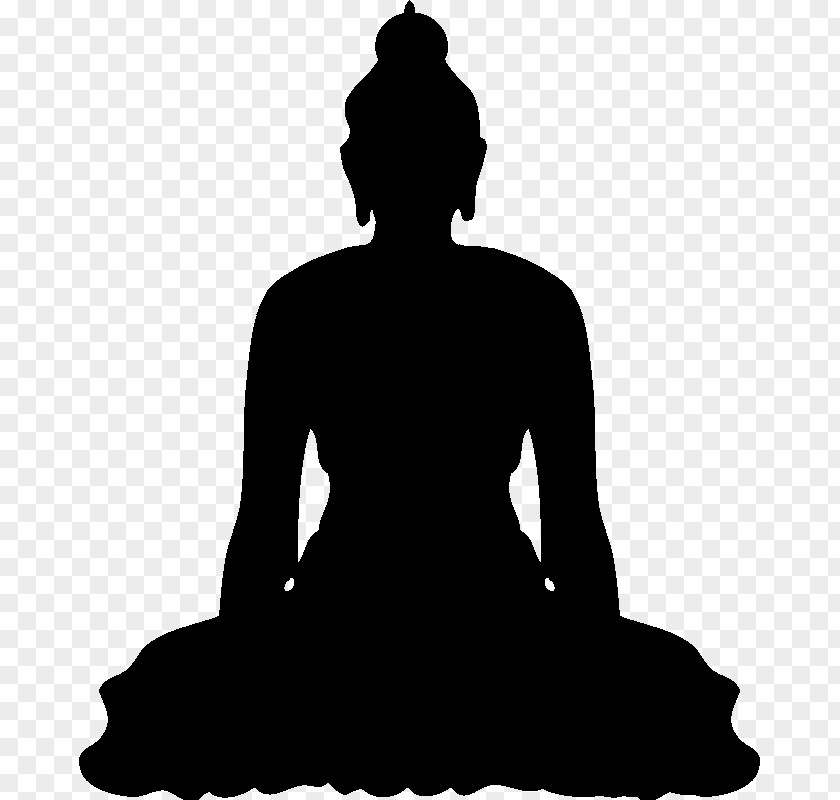 Statue Blackandwhite Yoga Cartoon PNG