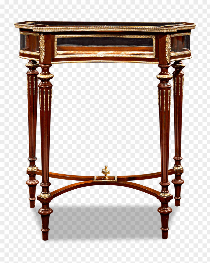 Display Table Antique French Furniture Louis XVI Style PNG