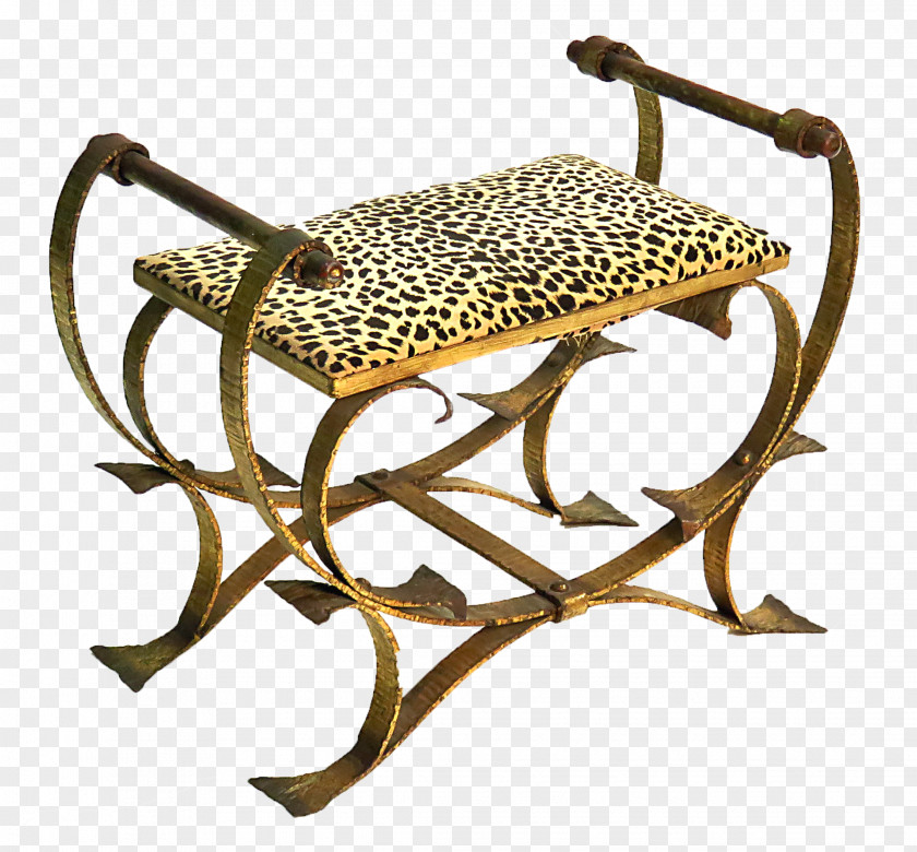 Iron Stool Table Footstool Furniture Foot Rests Chairish PNG