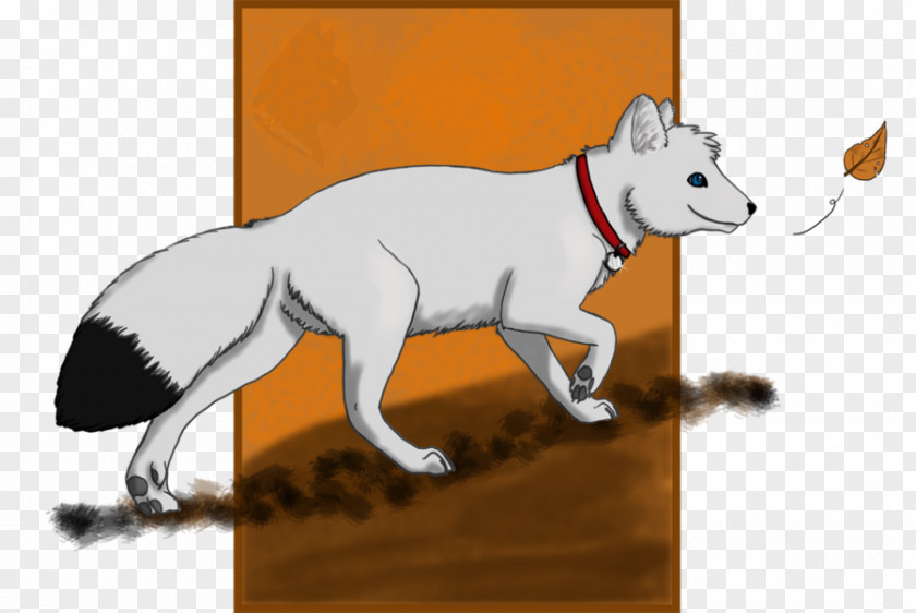 Arctic Fox Cat Red Drawing PNG