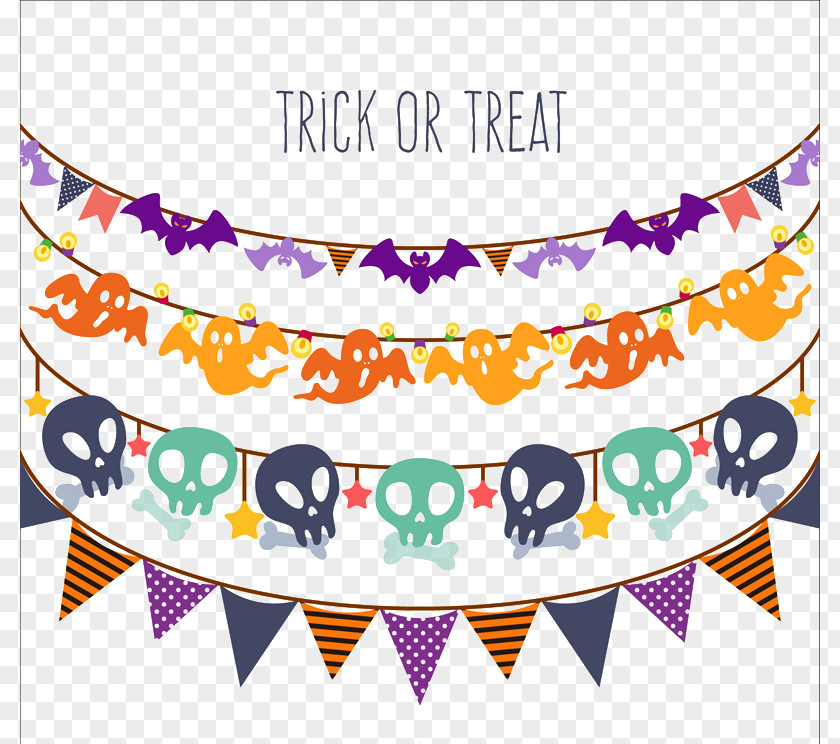 Halloween Pull Flag PNG