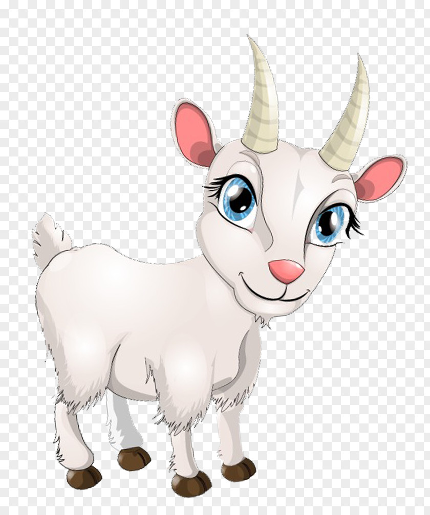 Hand-painted Goats Goat Sheep Cartoon Drawing PNG