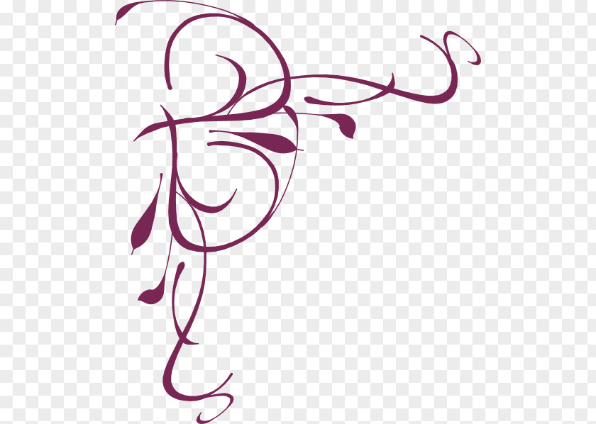 Swirling Flowers Drawing Clip Art PNG