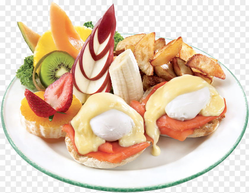 Breakfast Hors D'oeuvre Full Smoked Salmon English Muffin PNG