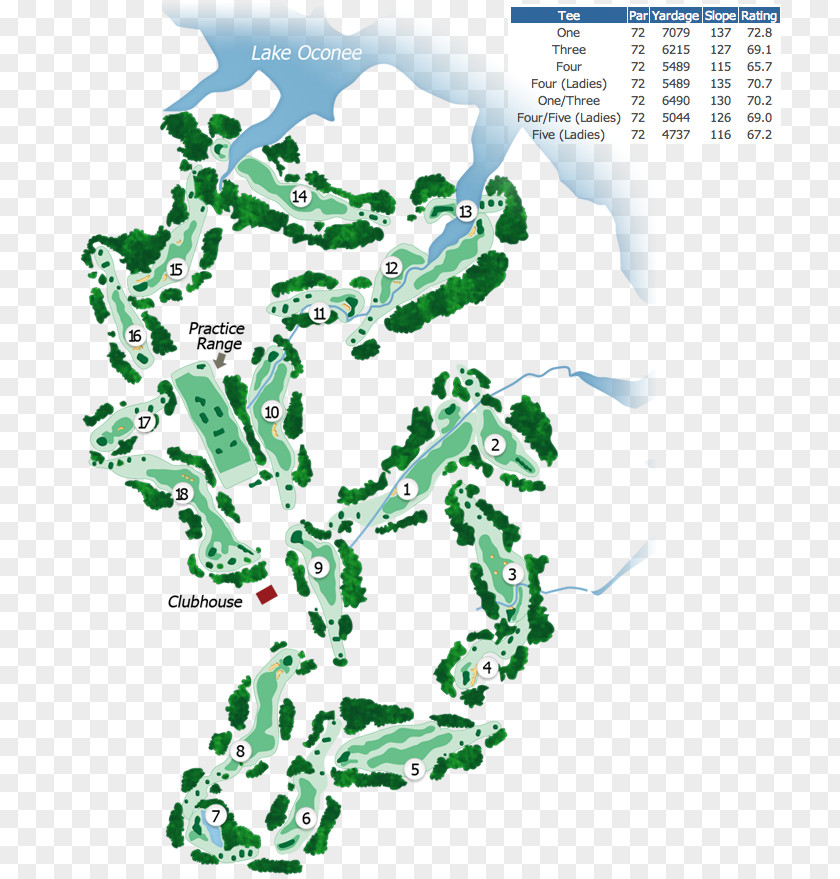 Golf Lake Oconee Trail The Creek Club Course PNG