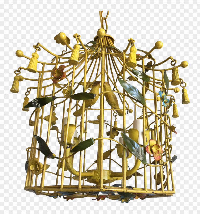 Huge Bird Cage Chandeliers Light Fixture PNG