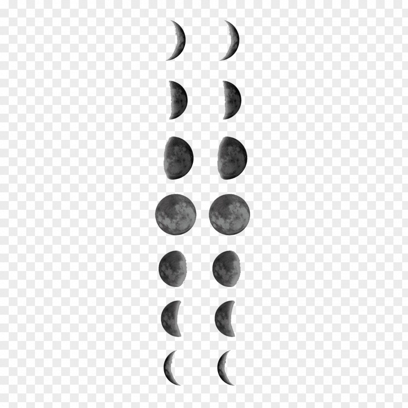 Moon Lunar Phase Tattoo Full Calendar PNG