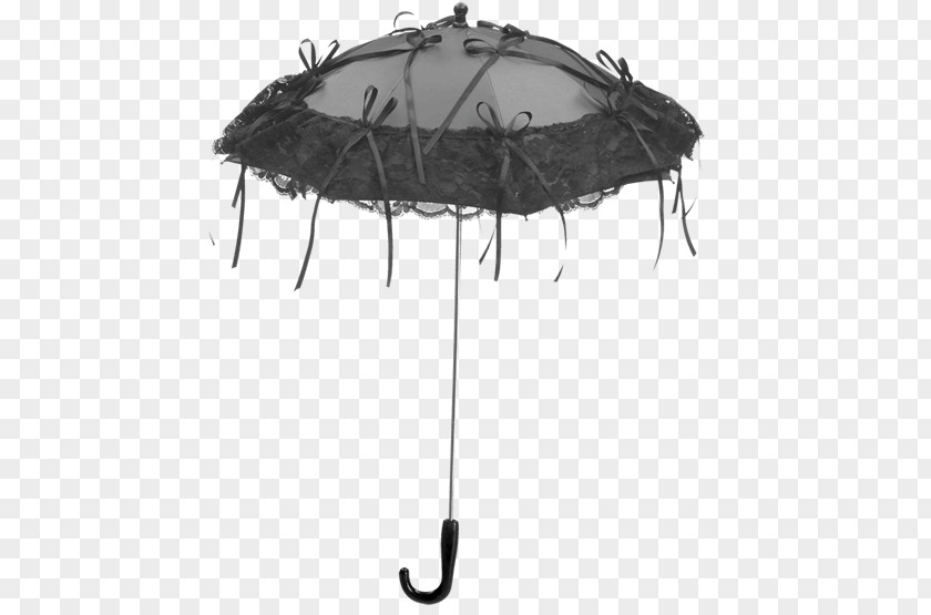 Black Umbrella Clothing Accessories Gothic Fashion Ombrelle PNG