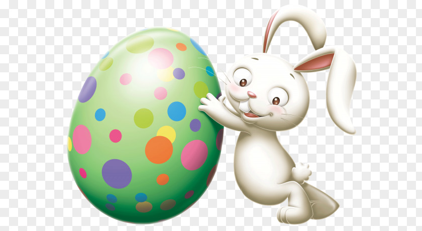 Easter Bunny Egg Decorating Paper PNG