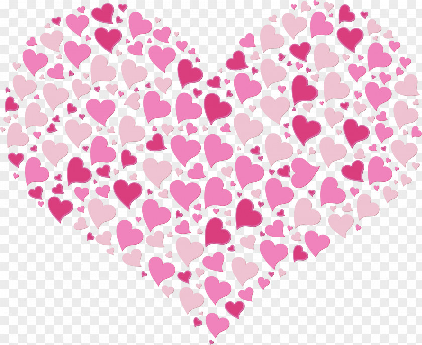 Pink Heart Pattern Magenta PNG