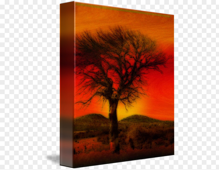 Tree Oil Painting On Canvas Pastel Drawing Paint PNG