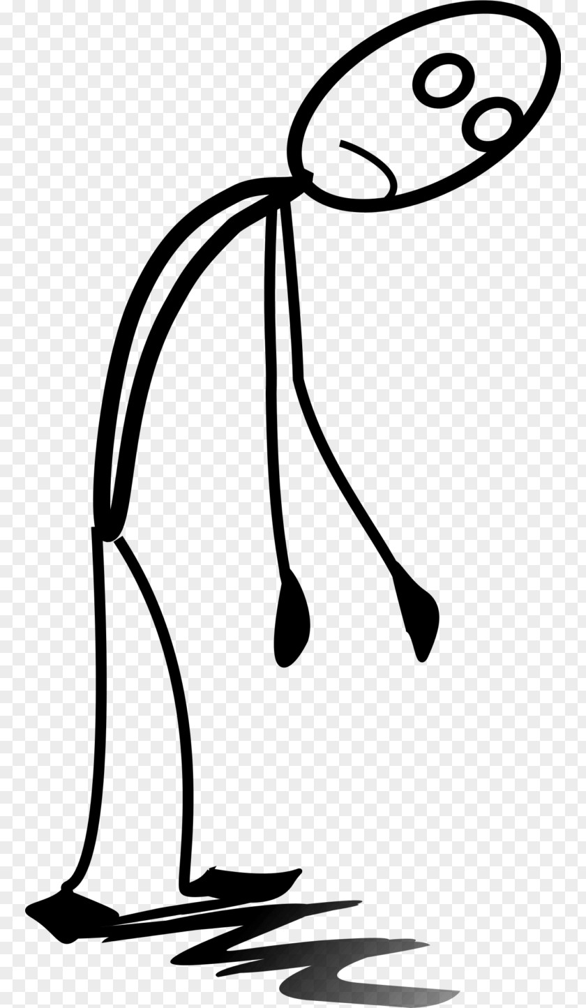 Tired Stick Figure Feeling Clip Art PNG