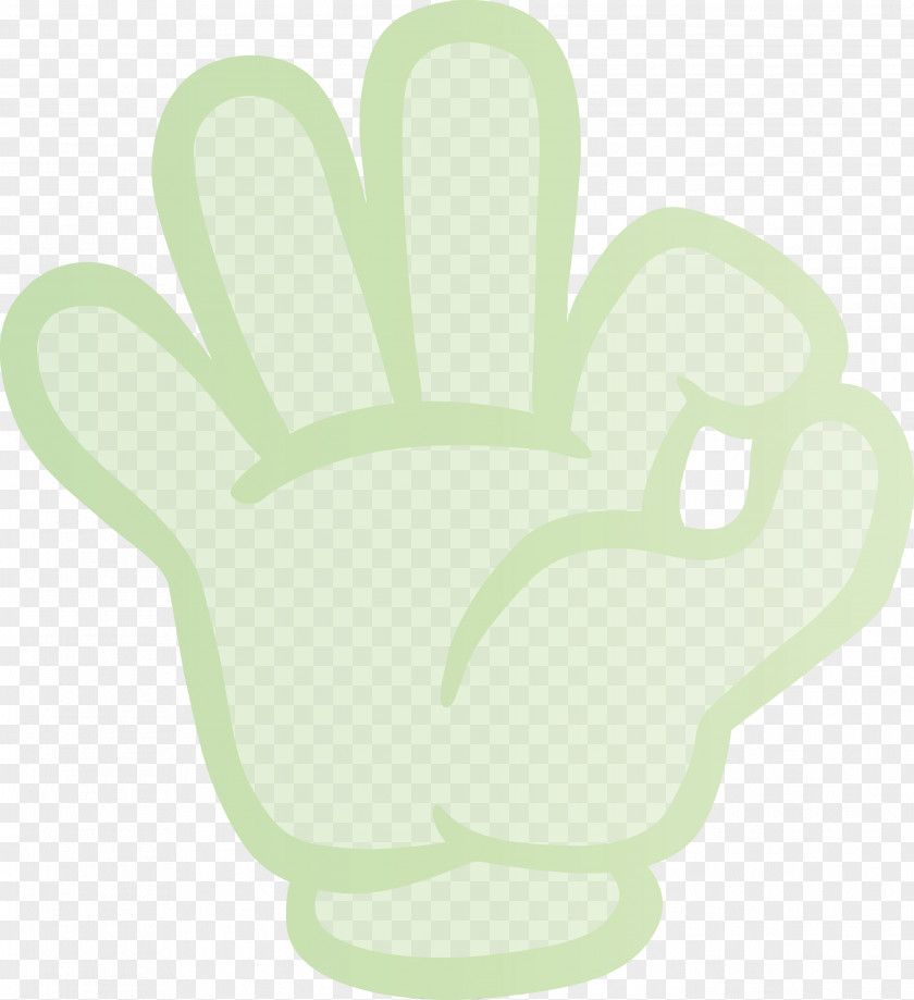 Green Hand Finger Plant Gesture PNG