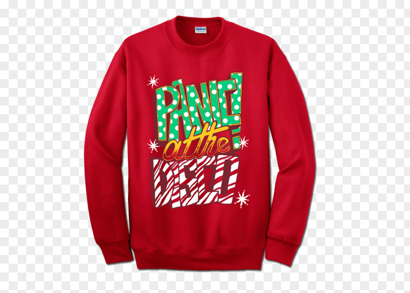 Pop Punk T-shirt Panic! At The Disco Sleeve Sweater Christmas Jumper PNG