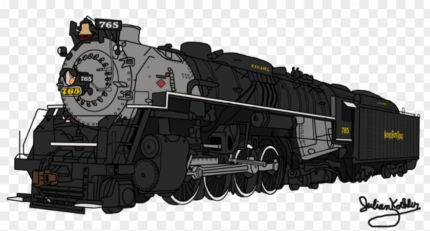 Train Nickel Plate 765 587 New York, Chicago And St. Louis Railroad 2-8-4 PNG