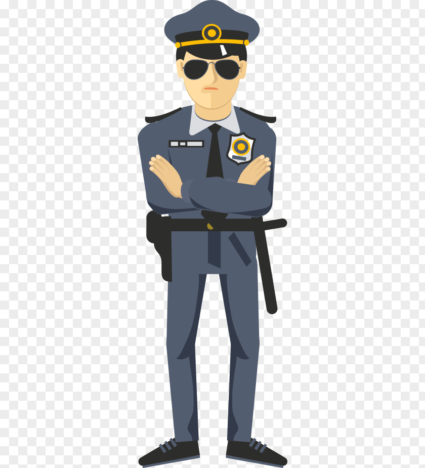 Cartoon Police Officer Icon PNG