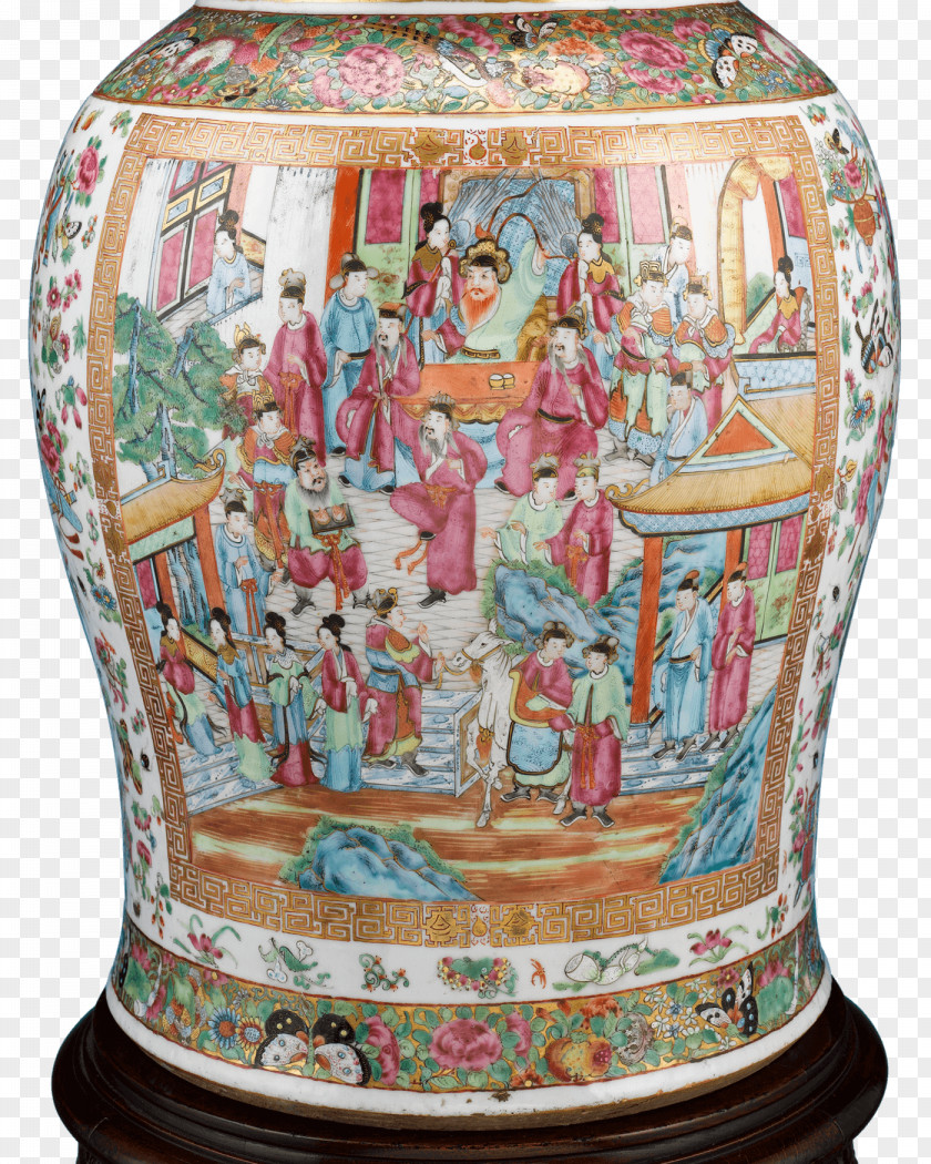 Vase Chinese Export Porcelain Ceramics PNG