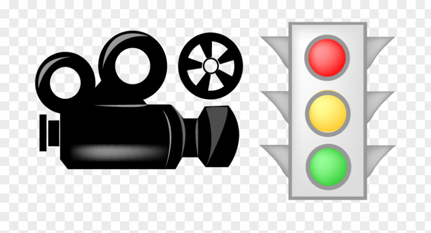 Vector Traffic Lights Photographic Film Video Camera Icon PNG