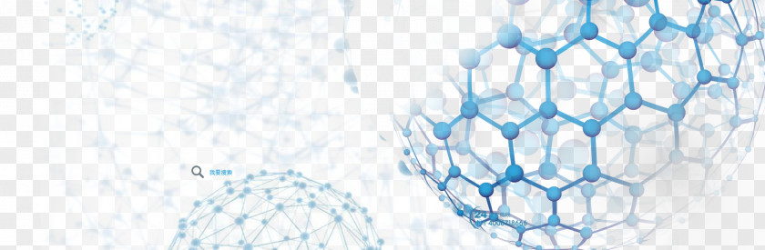 Science And Technology Background Pentagonal Hollow Ball Molecule Chemistry Illustration PNG