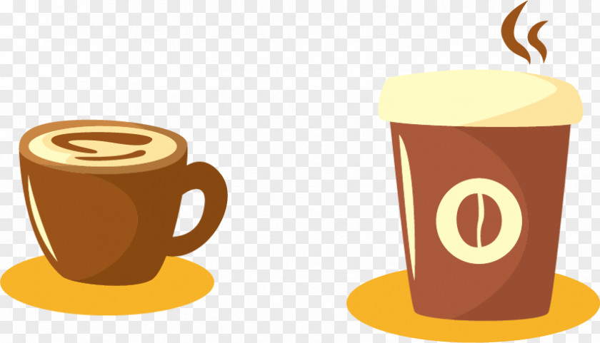 Vector Coffee Cup Espresso Drink Mug PNG