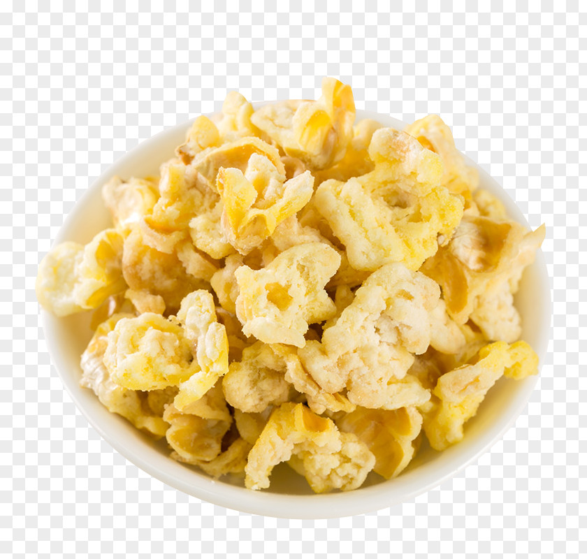 A Bowl Of Popcorn Egg Drop Soup Maize Food Snack PNG