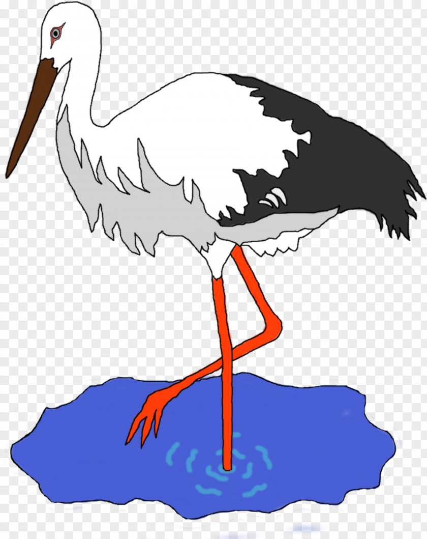 Flying Bird White Stork Clip Art PNG