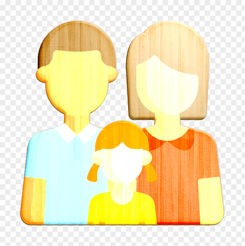 Gesture Yellow Mother Icon Family PNG