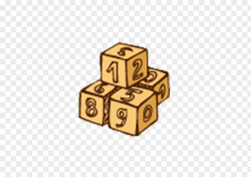 Hand Painted Dice Adobe Illustrator PNG